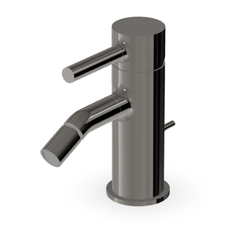 PAN BIDET MIXER WITH DRAIN METAL BLACK