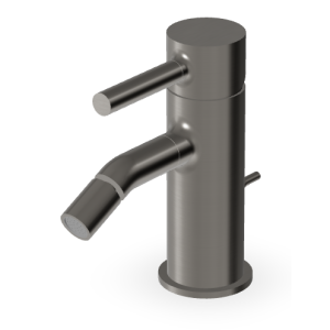 PAN MISCELATORE BIDET C/ SCARICO METAL BLACK SPAZZOLATO