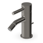 PAN BIDET MIXER WITH DRAIN METAL BRUSHED BLACK