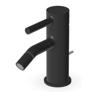 PAN MISCELATORE BIDET C/ SCARICO NERO OPACO GOFFRATO
