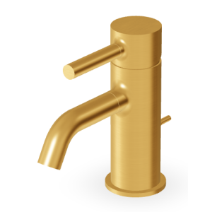 PAN MISCELATORE LAVABO C/ SCARICO ORO SPAZZOLATO