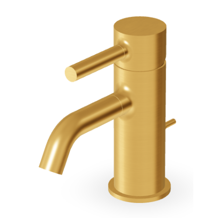PAN MIXER TAP WITH DRAIN BRUSHED GOLD