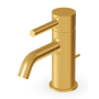PAN MIXER TAP WITH DRAIN BRUSHED GOLD