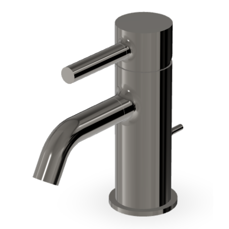 PAN MIXER TAP WITH DRAIN METAL BLACK