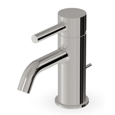 PAN MIXER TAP WITH DRAIN NICKEL