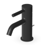 PAN MIXER TAP WITH DRAIN MATTE BLACK EMBOSSED