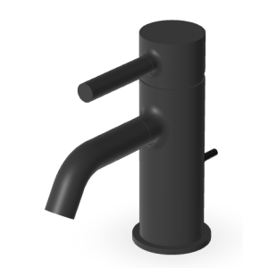 PAN MISCELATORE LAVABO C/ SCARICO NERO OPACO