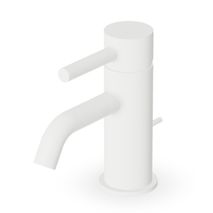 PAN MISCELATORE LAVABO C/ SCARICO BIANCO OPACO GOFFRATO