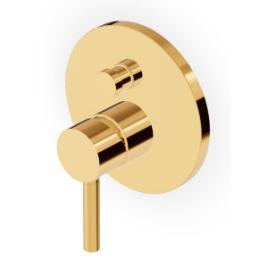 PAN MISCELATORE DOCCIA C/DEVIATORE ORO