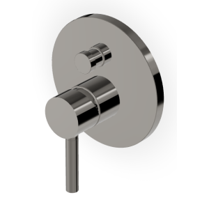 SHOWER MIXER TAP WITH DIVERTER METAL BLACK