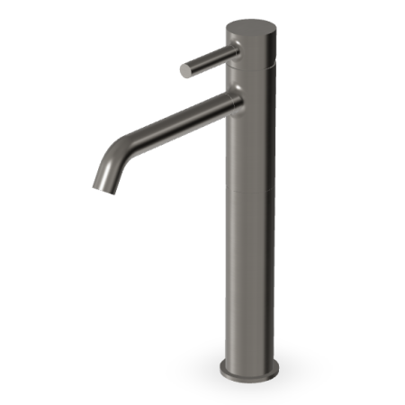 PAN MISCELATORE LAVABO PROLUNGATO S/SCARICO METAL BLACK SPAZZOLATO