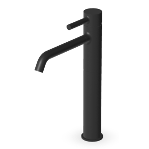 PAN MISCELATORE LAVABO PROLUNGATO S/SCARICO NERO OPACO GOFFRATO