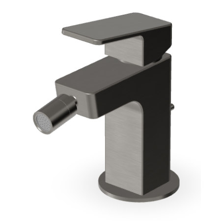 JINGLE MISCELATORE BIDET C/SCARICO METAL BLACK SPAZZOLATO