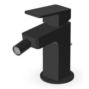 JINGLE BIDET MIXER WITH DRAIN MATTE BLACK EMBOSSED