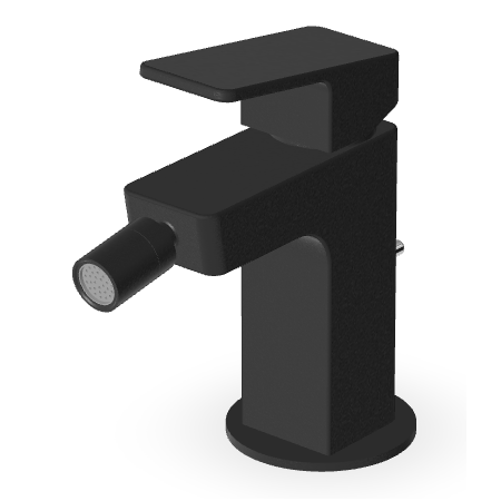 JINGLE BIDET MIXER WITH DRAIN MATTE BLACK EMBOSSED