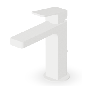 JINGLE MISCELATORE LAVABO C/SCARICO BIANCO OPACO GOFFRATO