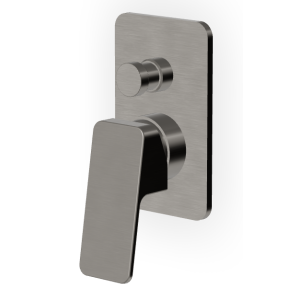 JINGLE MISCELATORE DOCCIA C/DEVIATORE METAL BLACK SPAZZOLATO
