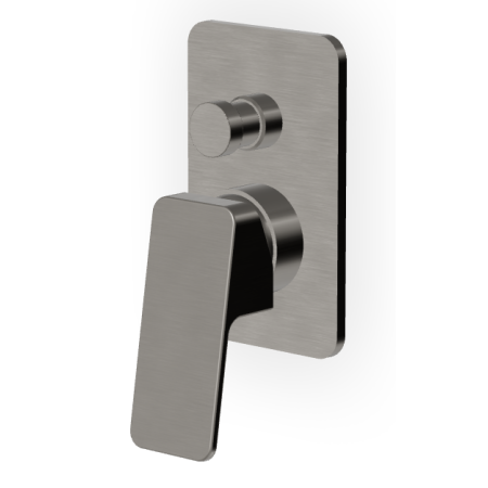 JINGLE MISCELATORE DOCCIA C/DEVIATORE METAL BLACK SPAZZOLATO