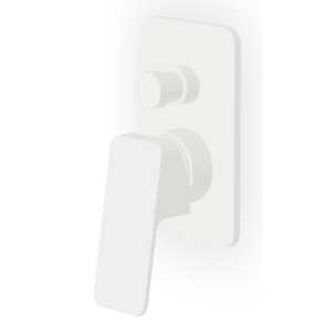 JINGLE SHOWER MIXER WITH DIVERTER MATT EMBOSSED WHITE