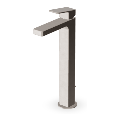 JINGLE MISCELATORE LAVABO PROLUNGATO C/SCARICO NICKEL SPAZZOLATO