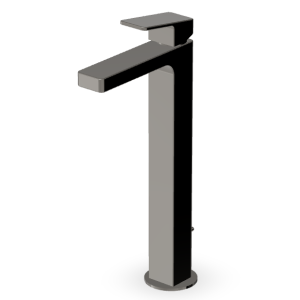 JINGLE MISCELATORE LAVABO PROLUNGATO C/SCARICO METAL BLACK