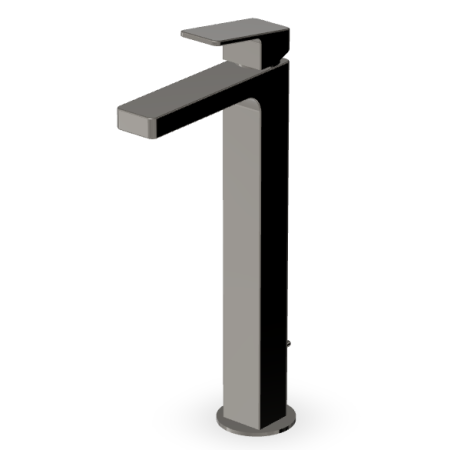 JINGLE MISCELATORE LAVABO PROLUNGATO C/SCARICO METAL BLACK