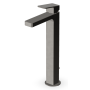JINGLE EXTENDED BASIN MIXER WITH DRAIN METAL BRUSHED BLACK