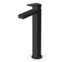 JINGLE MISCELATORE LAVABO PROLUNGATO C/SCARICO NERO OPACO GOFFRATO
