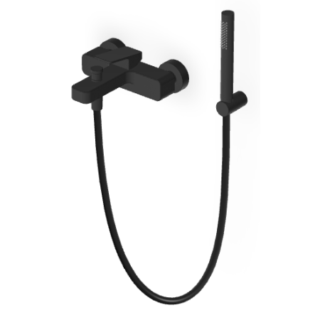 JINGLE MISCELATORE VASCA-DOCCIA ESTERNO NERO OPACO GOFFRATO