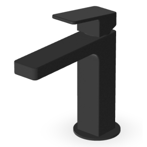 JINGLE MISCELATORE LAVABO S/SCARICO NERO OPACO GOFFRATO