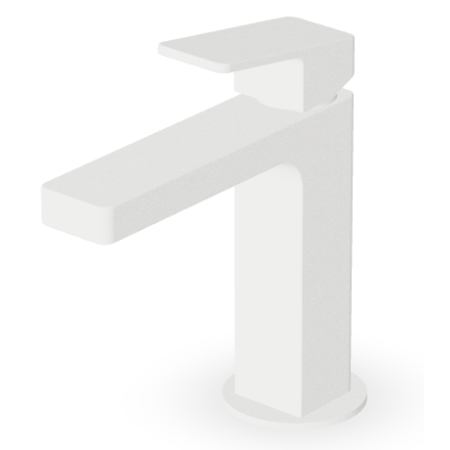 JINGLE MISCELATORE LAVABO S/SCARICO BIANCO OPACO GOFFRATO