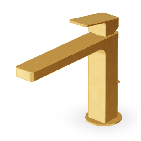 JINGLE MISCELATORE LAVABO C/SCARICO ORO SPAZZOLATO