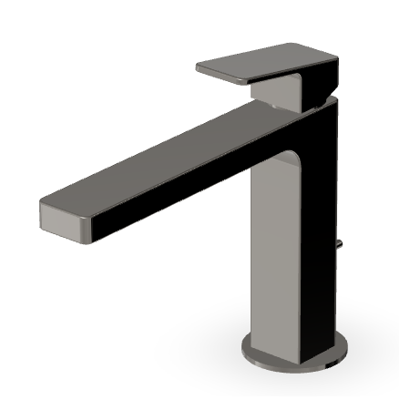 JINGLE BASIN MIXER WITH DRAIN METAL BLACK