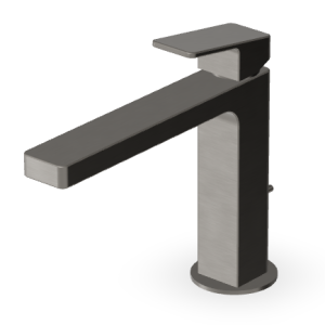 JINGLE BASIN MIXER WITH WASTE METAL BRUSHED BLACK