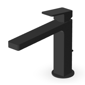 JINGLE MISCELATORE LAVABO C/SCARICO NERO OPACO GOFFRATO