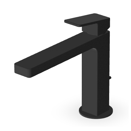 JINGLE MISCELATORE LAVABO C/SCARICO NERO OPACO GOFFRATO