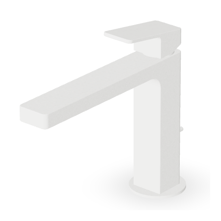 JINGLE MISCELATORE LAVABO C/SCARICO BIANCO OPACO GOFFRATO