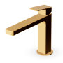 JINGLE MISCELATORE LAVABO S/SCARICO BOCCA PROLUNGATA ORO