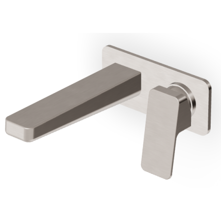 JINGLE MISCELATORE LAVABO A PARETE 180MM NICKEL SPAZZOLATO