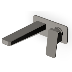 JINGLE MISCELATORE LAVABO A PARETE 180MM METAL BLACK