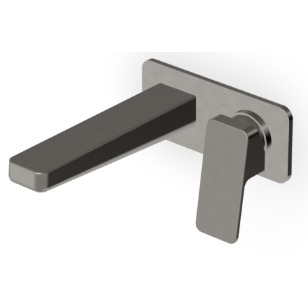 JINGLE MISCELATORE LAVABO A PARETE 180MM METAL BLACK SPAZZOLATO