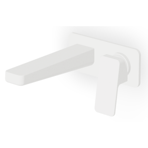 JINGLE MISCELATORE LAVABO A PARETE 180MM BIANCO OPACO GOFFRATO
