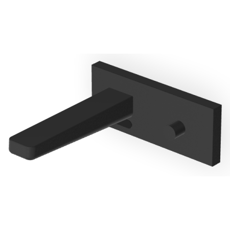 JINGLE MISCELATORE LAVABO S/SCARICO NERO OPACO GOFFRATO