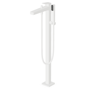 JINGLE MISCELATORE VASCA FREESTANDING C/DEVIATORE BIANCO OPACO GOFFRATO