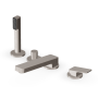 JINGLE MISCELATORE BORDO-VASCA 4 FORI NICKEL SPAZZOLATO