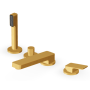 JINGLE 4-HOLE BRUSHED GOLD BATHTUB MIXER