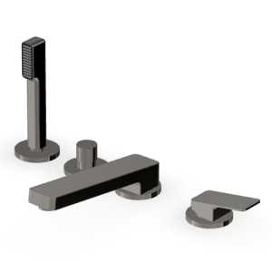 JINGLE MISCELATORE BORDO-VASCA 4 FORI METAL BLACK