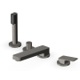 JINGLE MISCELATORE BORDO-VASCA 4 FORI METAL BLACK SPAZZOLATO