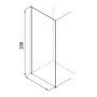 FIXED SIDE x DEDALO ANGLE PLUS 1 SWING DOOR + 1 FIXED