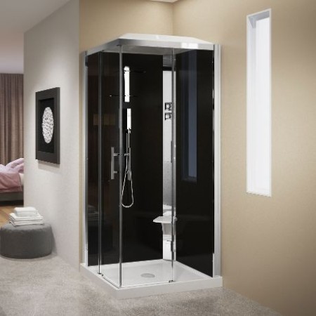 CRYSTAL A100x70 CABINA MULTIFUNZIONE 2 ANTE SCORREVOLI+2 FISSE